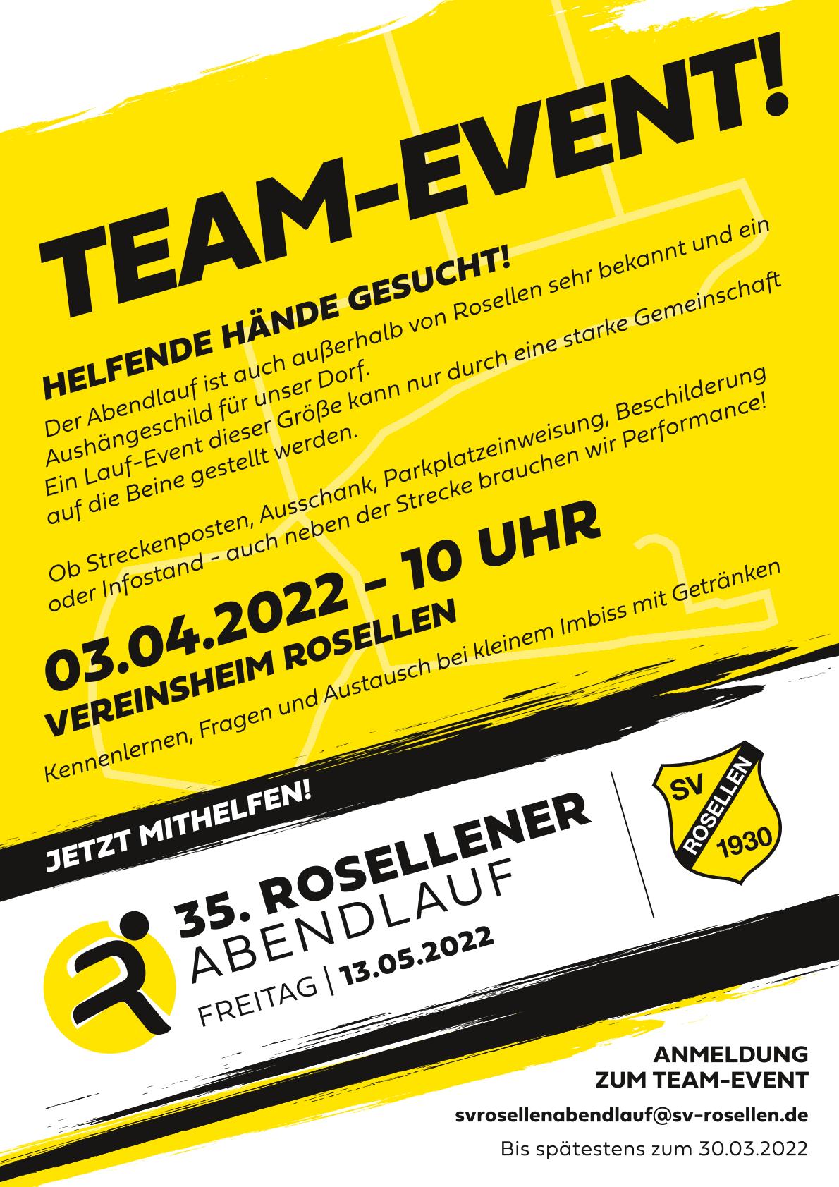 Helfer Fest Plakat Team Event A4