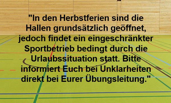 2022 09 22 Hallen in den Herbstferien