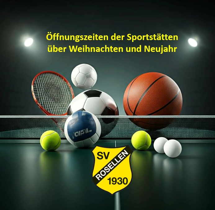 Öffnungszeiten der Sportstätten