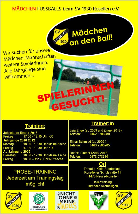 2022 02 07 Spielerinnen gesucht